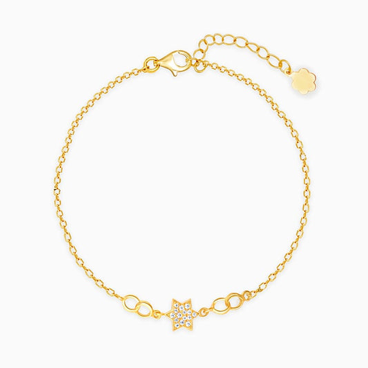 Golden Dazzling Star Bracelet