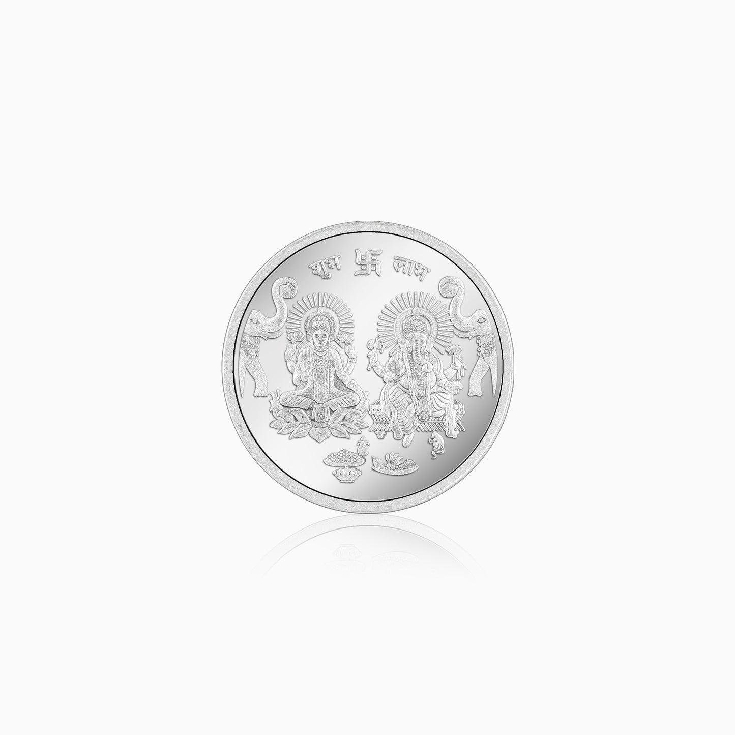 999 Silver Goddess Lakshmi and Lord Ganesh Coin - 10 g