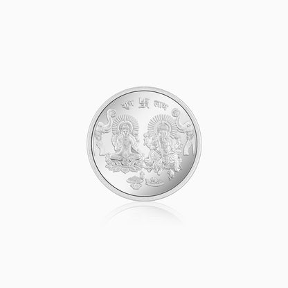 999 Silver Goddess Lakshmi and Lord Ganesh Coin - 10 g