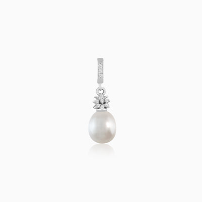 Silver Pearl Drop Charm