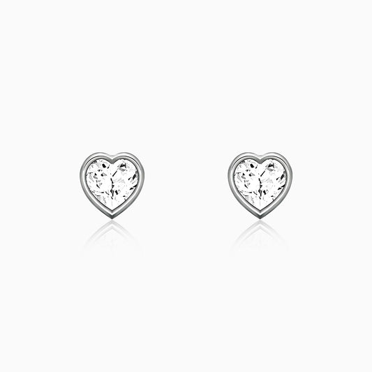 Silver Coeur Earring
