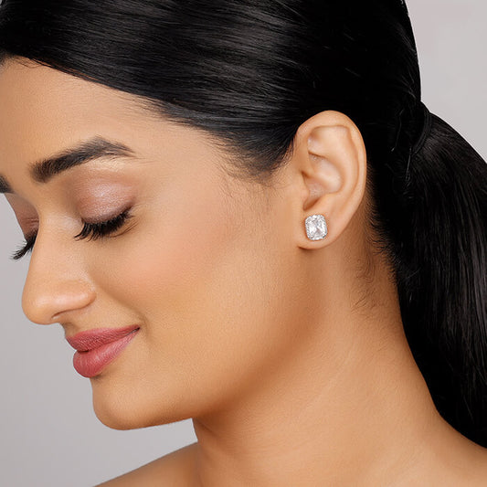 Silver Classic Love Story Earrings