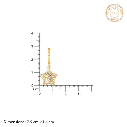 Golden Star of Love Earrings