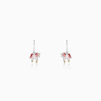 Silver Sweetie Belle Unicorn Kids Earrings (4-12 yrs)