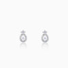 Silver Elegant Pear Drop Earrings