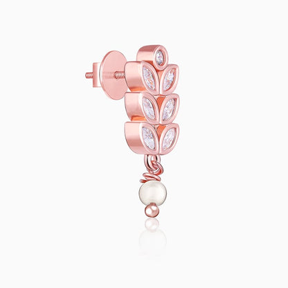 Rose Gold Gleam of Glamour Earrings