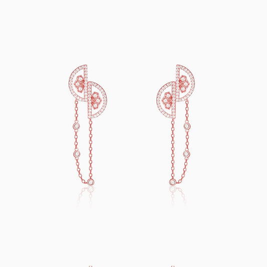 Rose Gold Dreamy Dangling Earrings