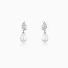 Silver Classic Pearl Earrings