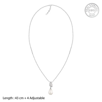 Silver Classic Pearl Set