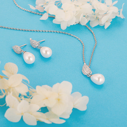 Silver Classic Pearl Set