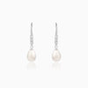 Anushka Sharma Silver Drops of Pearl Earrings