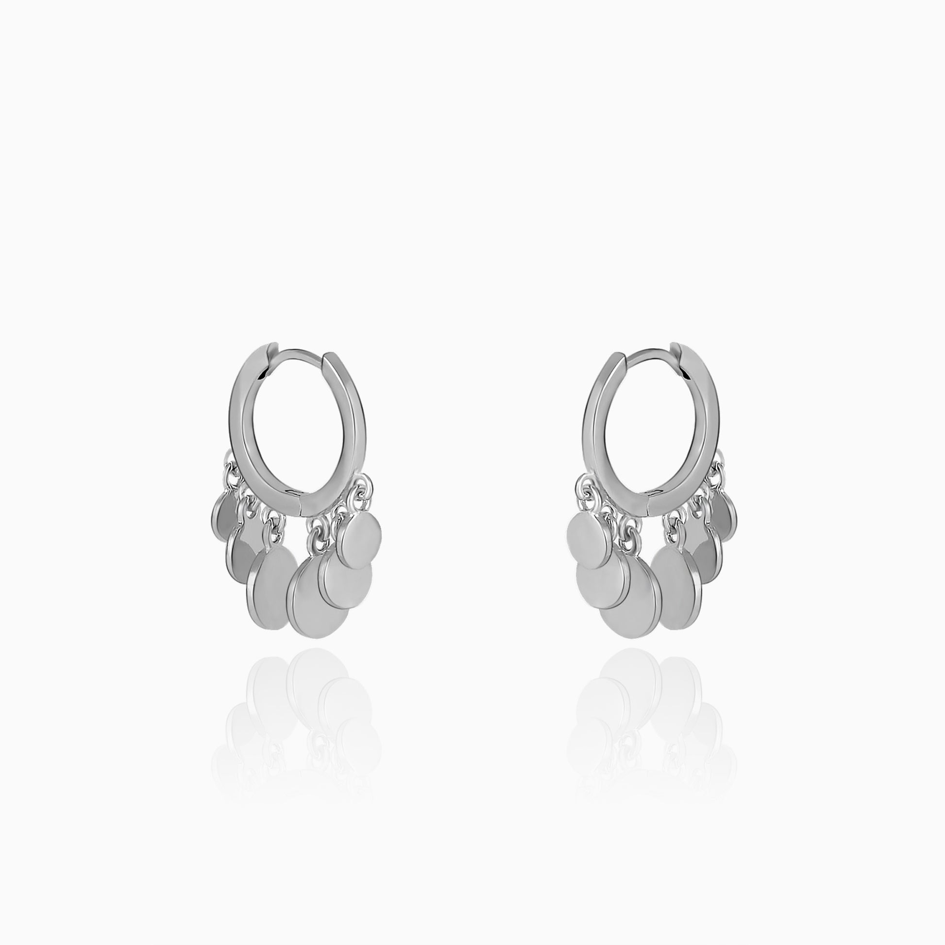 Silver Jingle Hoop Earrings – GIVA