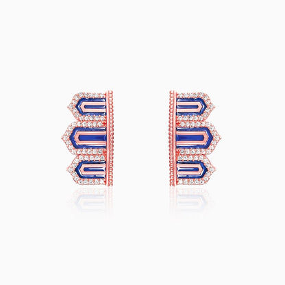 Rose Gold Gates to Taj Earrings
