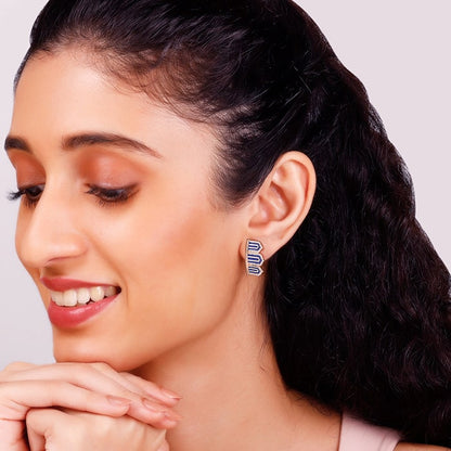 Rose Gold Gates to Taj Earrings