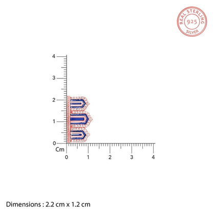 Rose Gold Gates to Taj Earrings