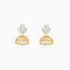 Golden Oval Stud Classic Jhumki