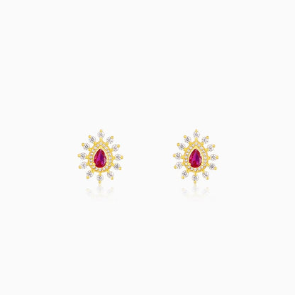 Golden Prime Pink Earrings