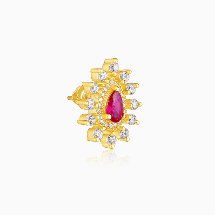 Golden Prime Pink Earrings
