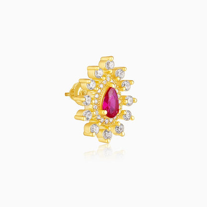 Golden Prime Pink Earrings