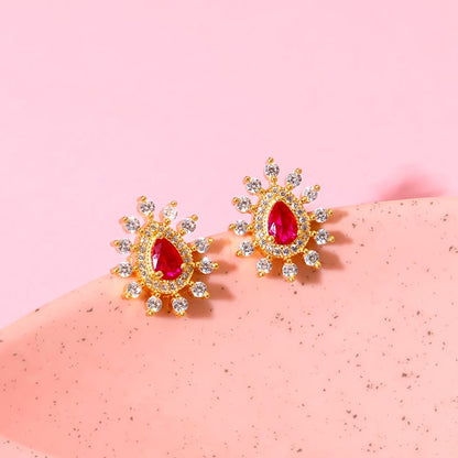 Golden Prime Pink Earrings