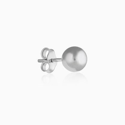 Silver Vintage Bold Stud Earrings