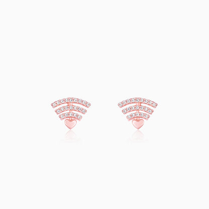 Rose Gold Always Connected Stud Earrings