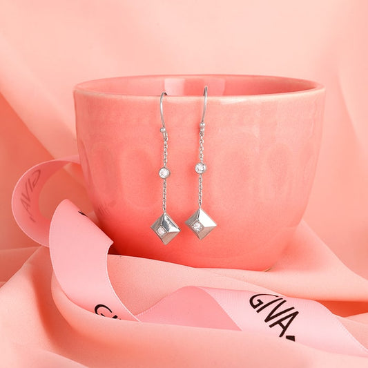 Silver Sparkling Splendour Signature Earrings