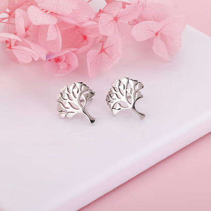Silver Tree Of Love Earrings