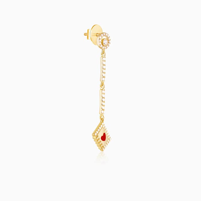 Rose Gold Love Letter Earrings