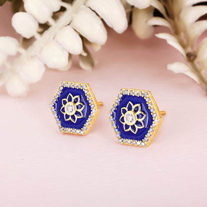 Golden Taj Mosaic Earrings