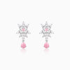 Silver Garland Of Flowers Earrings