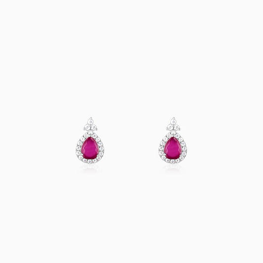Silver Zircon Ballentine Earrings