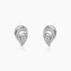 Silver Zircon Sparkling Drop Earrings