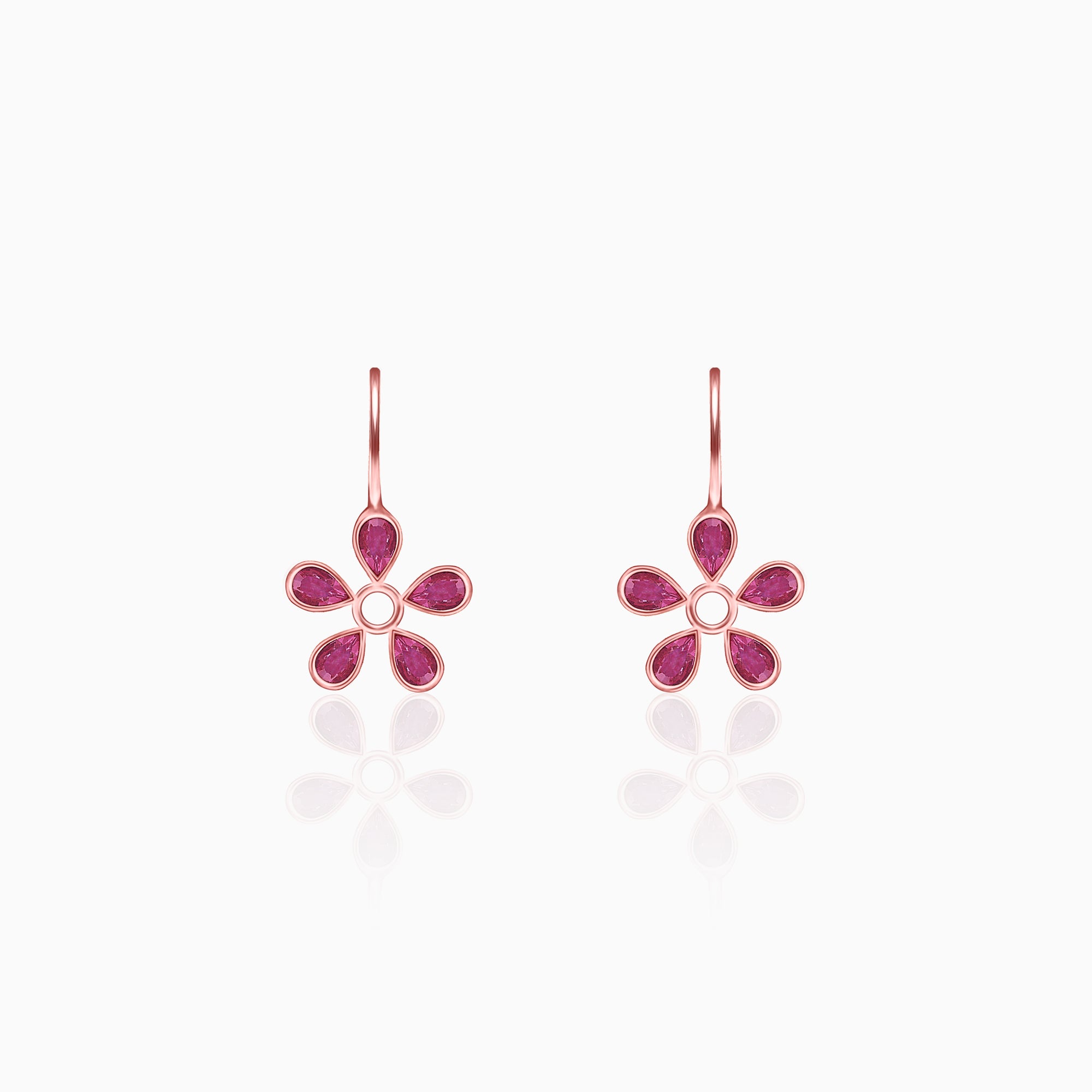Cherry Blossom Earrings - Gold Flower Studs | Helen Ficalora