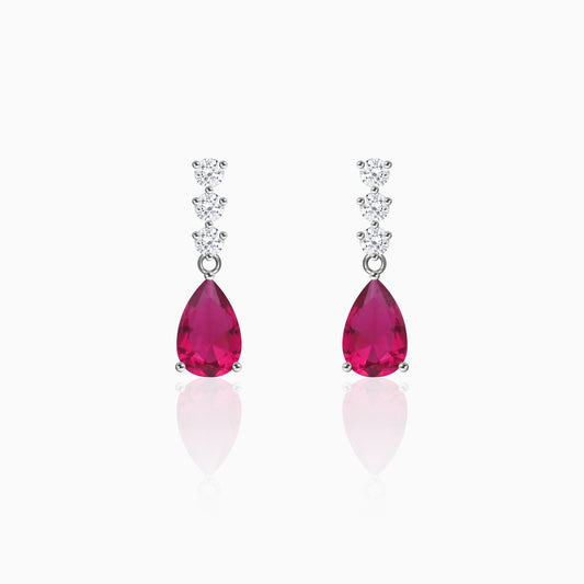 Silver Vintage Wine Earrings