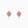 Rose Gold Zircon Stud Earrings