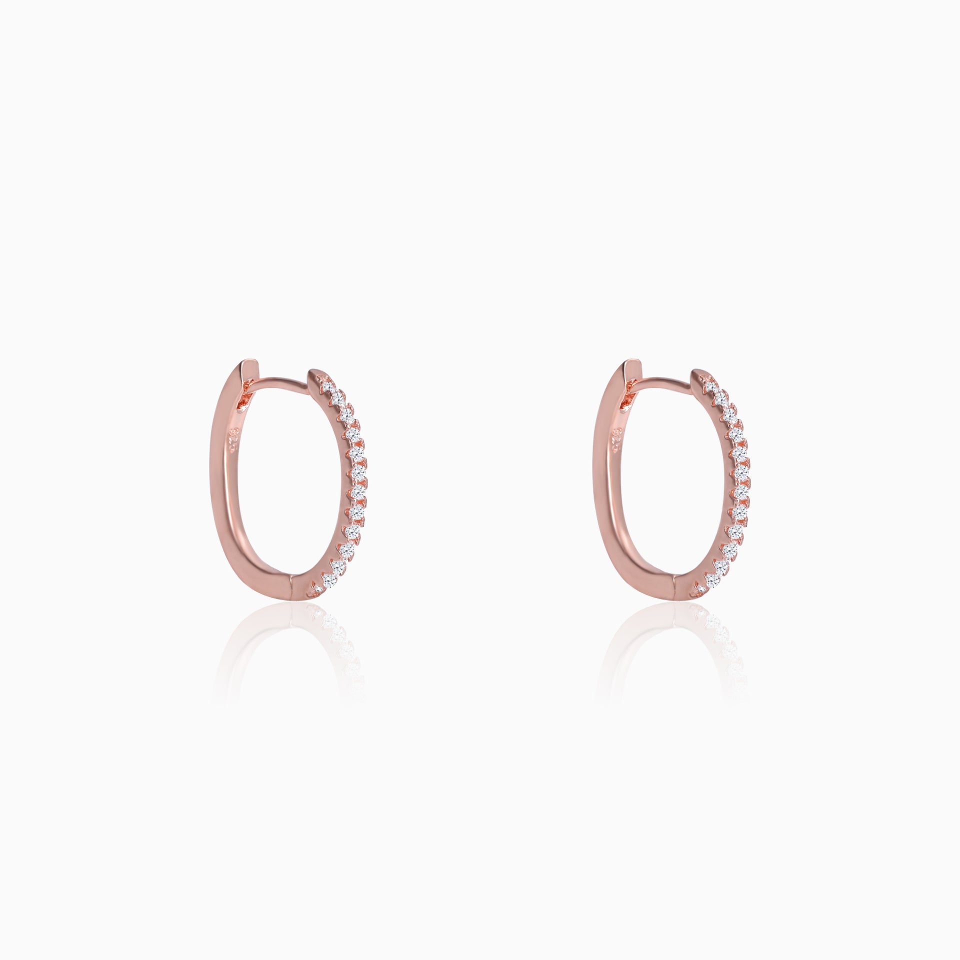 Rose Gold Shining Hoop Earrings GIVA earrings – GIVA