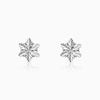 Silver Charming Snowflake Earrings