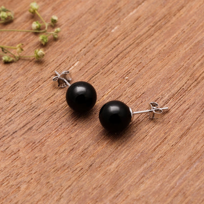 Black Pearl Earrings