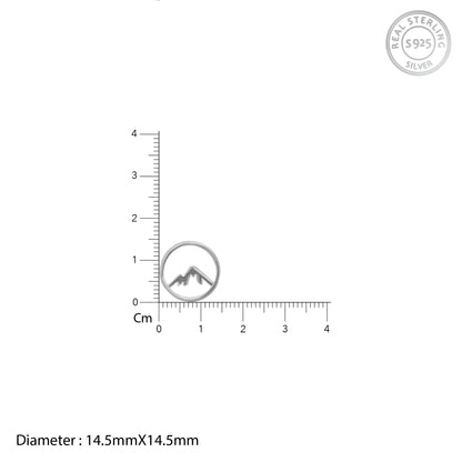 Silver Sphere Mountain Studs