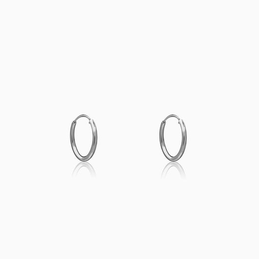 Silver Classic Hoop Earrings