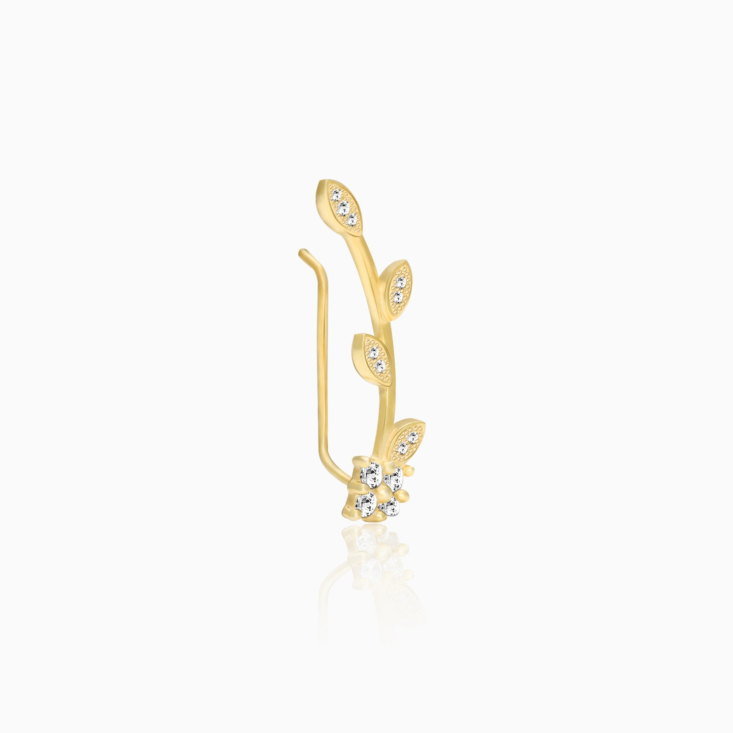 Golden Twig Sparkle Earrings