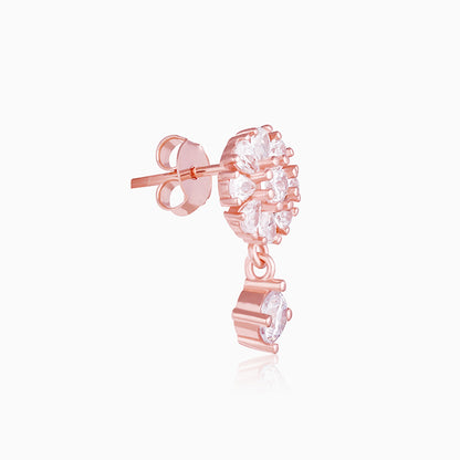 Rose Gold Floral Set of Three