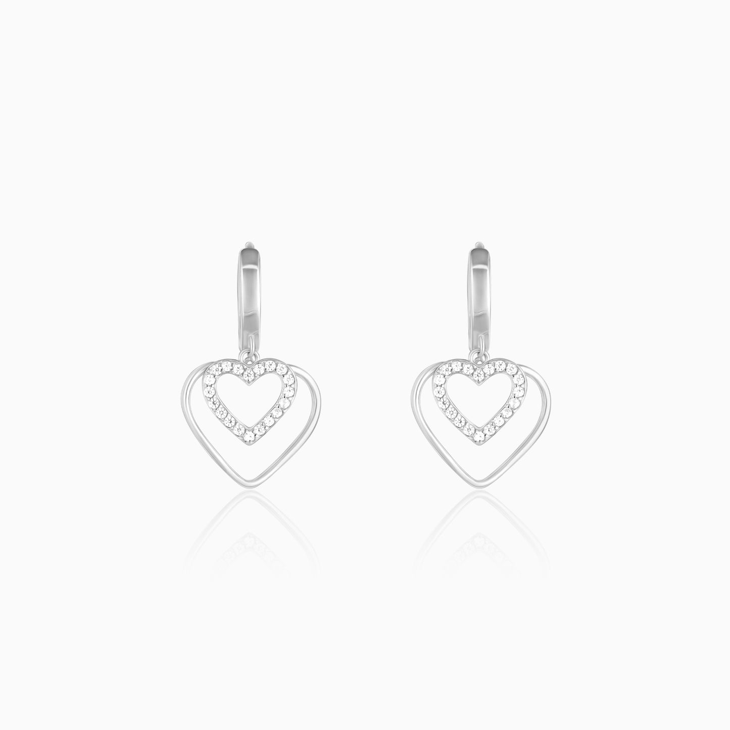 Silver You Have My Heart Earrings