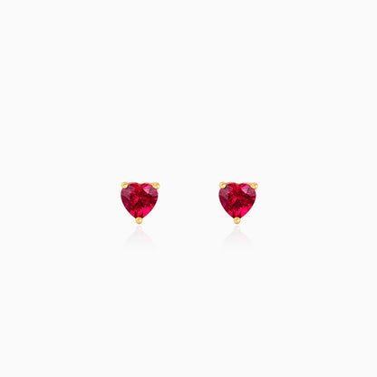 Gold Loving in Red Studs