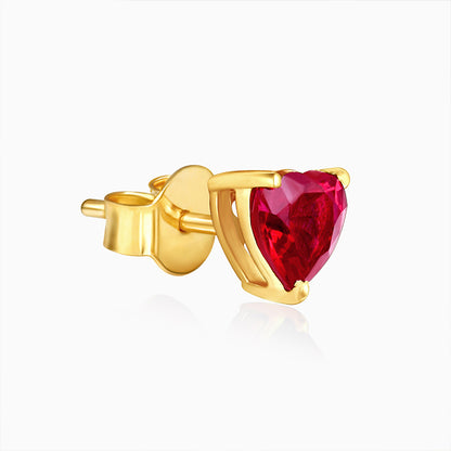 Gold Loving in Red Studs