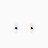 Golden Forever In Blue Earrings