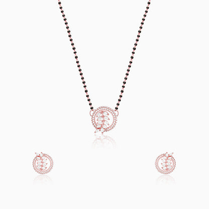 Rose Gold Periwinkle Mangalsutra Set