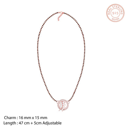 Rose Gold Periwinkle Mangalsutra Set