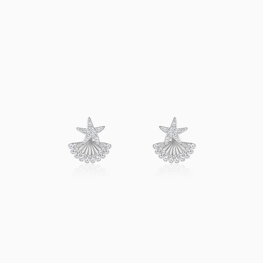 Silver Twinkling Star Earrings